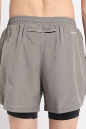ARCLITE 2-in-1 Performance Shorts | Fog grey