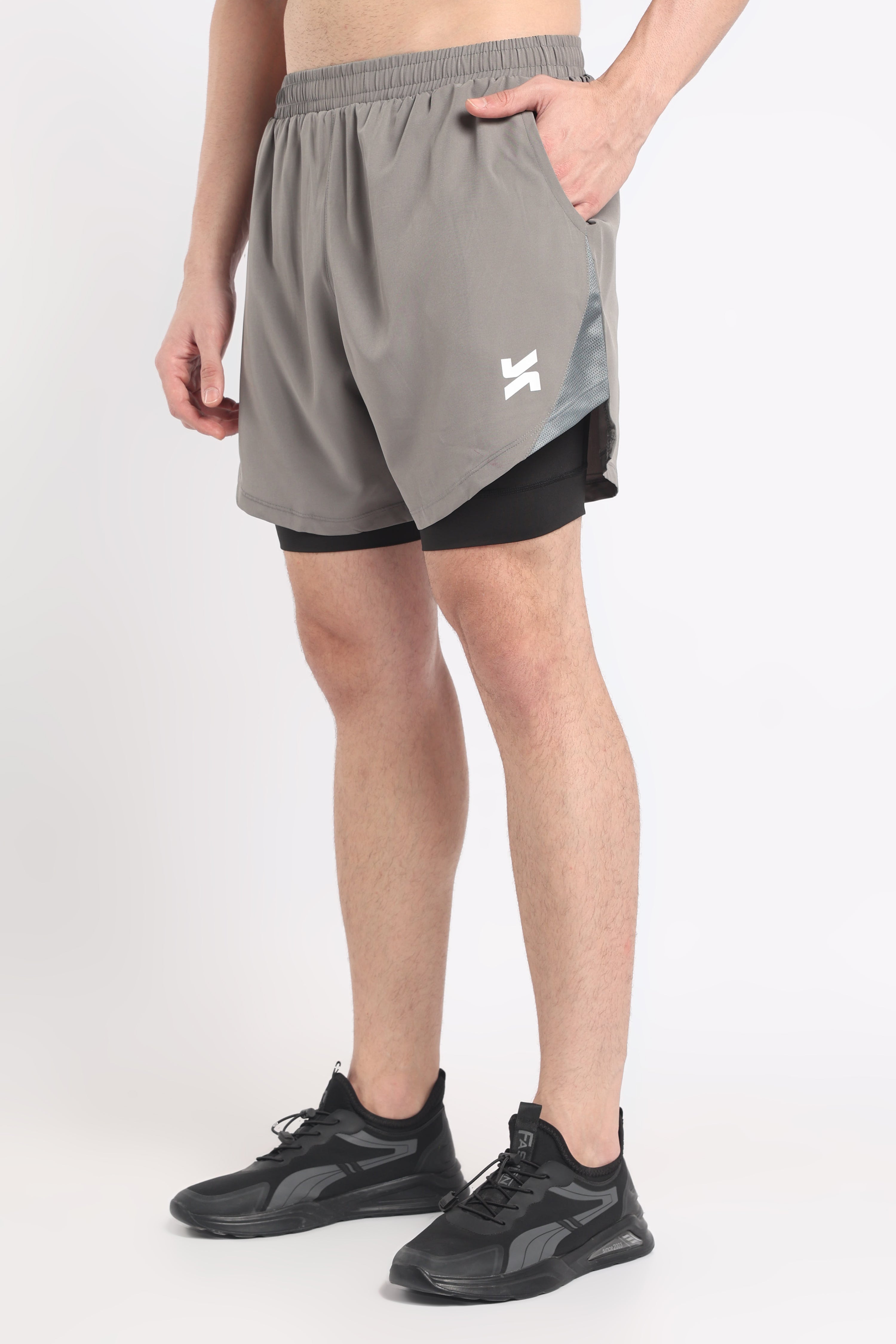 ARCLITE 2-in-1 Performance Shorts | Fog grey