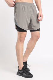 ARCLITE 2-in-1 Performance Shorts | Fog grey