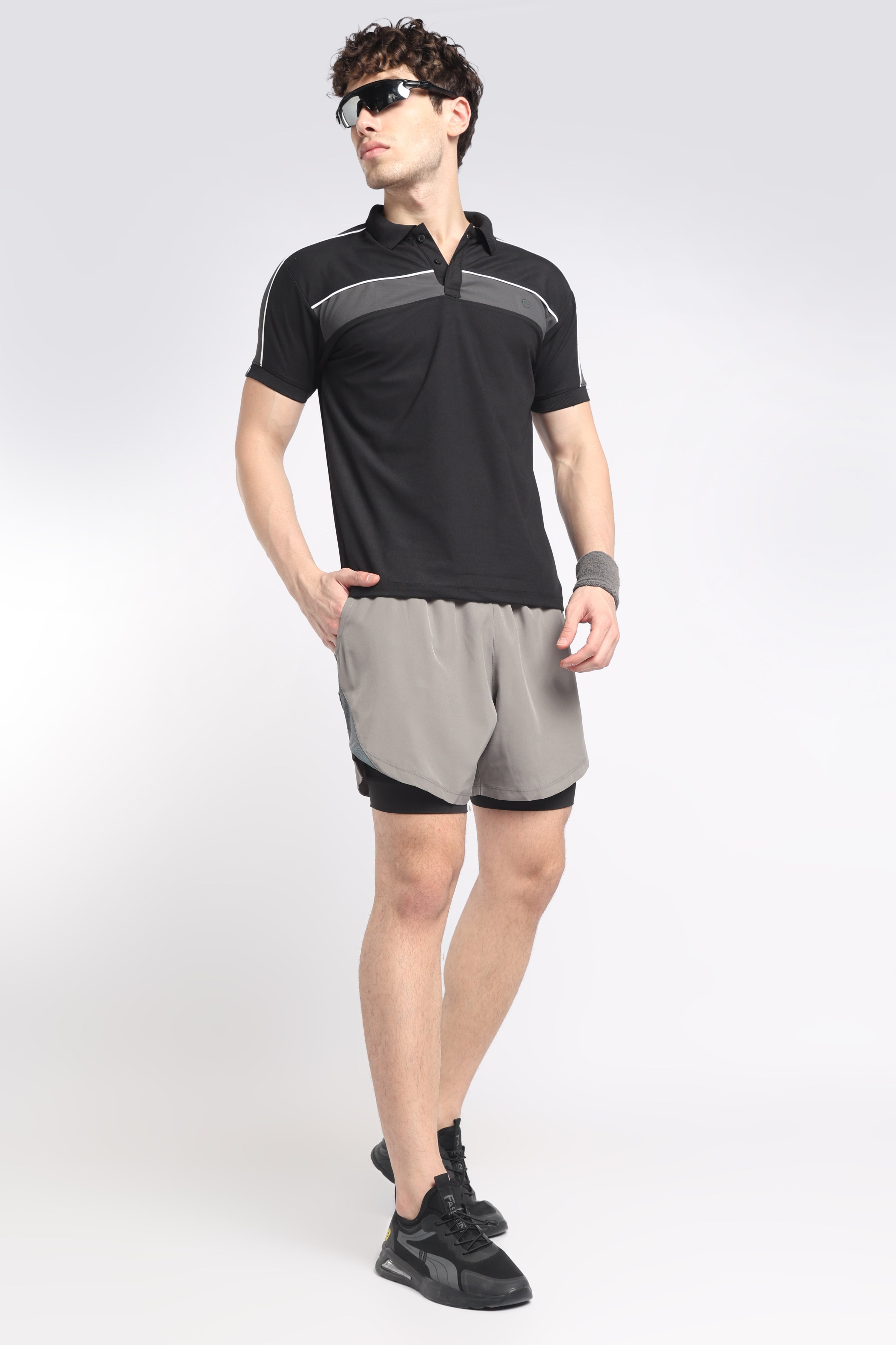 ARCLITE 2-in-1 Performance Shorts | Fog grey