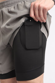ARCLITE 2-in-1 Performance Shorts | Fog grey