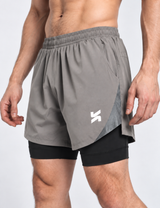 ARCLITE 2-in-1 Performance Shorts | Fog grey