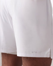 2-in-1 compression shorts for men in white by KYRIX