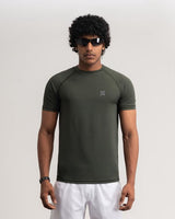 Lightweight Raglan T-Shirt for Men - Olive Green