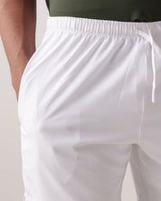 2-in-1 compression shorts for men in white by KYRIX